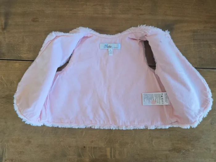Veste fausse fourrure sans manches Minihaha fille 6-9 mois - photo numéro 3