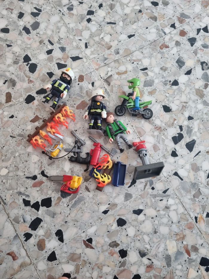 Lot playmobil pompiers
