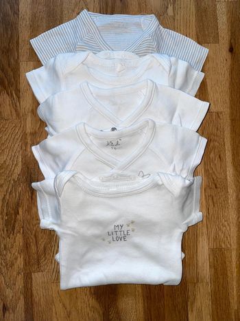 Lot de 5 bodies manches courtes