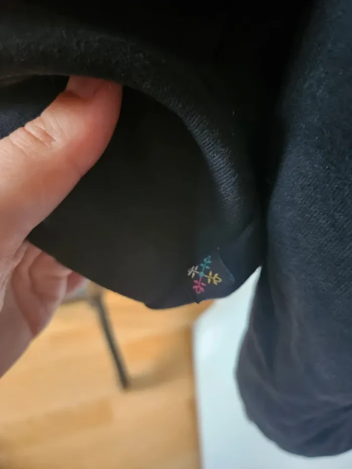 Veste Oxbow noire zippée L – Artworks, dos brodé original - photo numéro 5