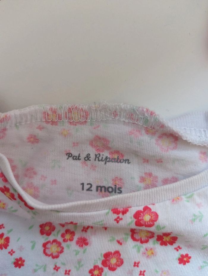 Tee shirt à fleurs 12 mois - photo numéro 2