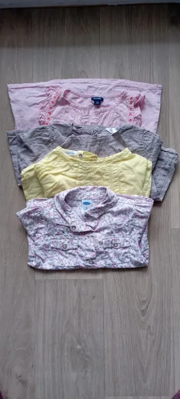 Lot de 4 chemises été 18M