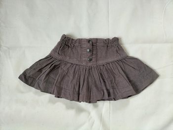 Jupe velours marron 2 ans