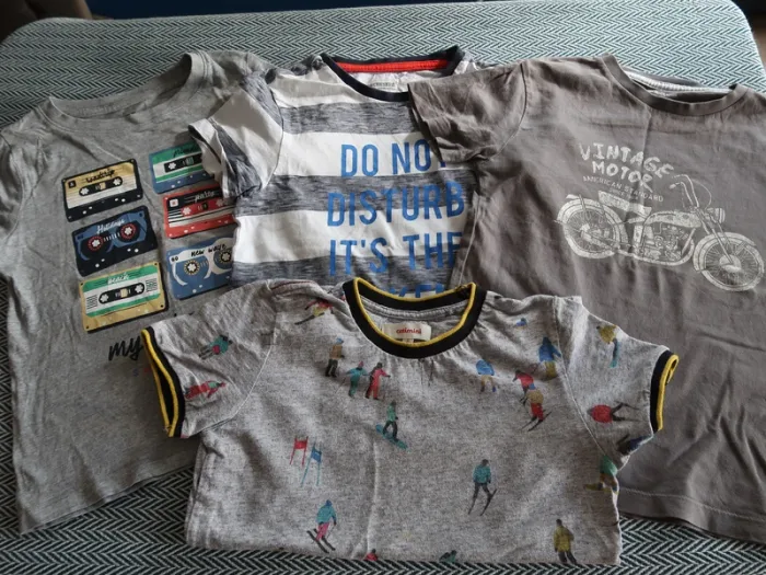 Lot T-shirt - Catimini / Orchestra / Redoute - 5 ans + Free