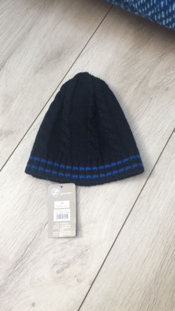 Bonnet bleu marine grain de blé 44-52 cm neuf