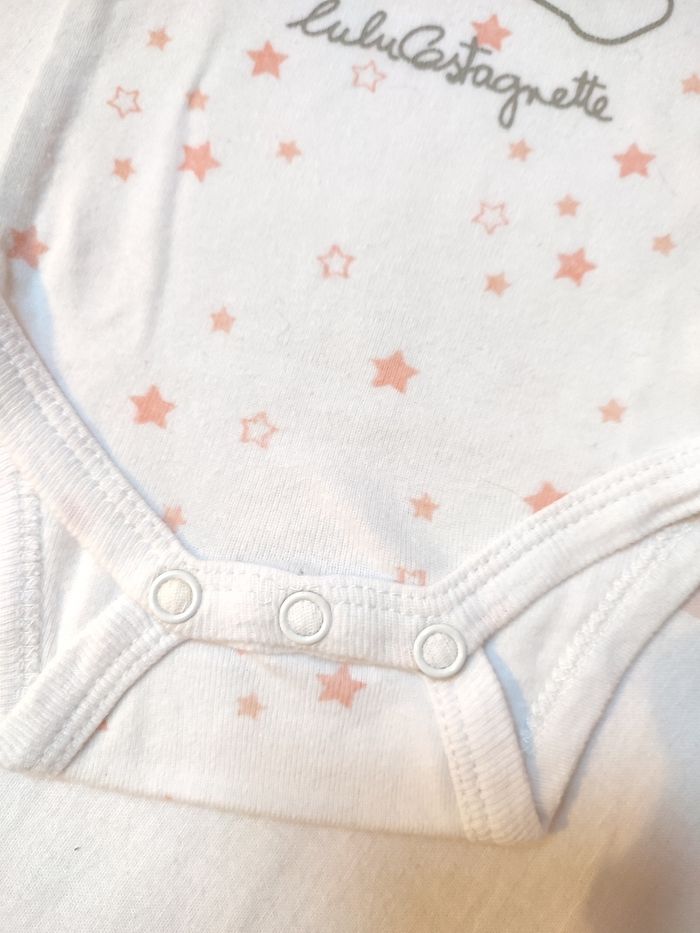 Lot bodies bébé fille - 1 mois - très bon état - Disney / lulu castagnette - photo numéro 8