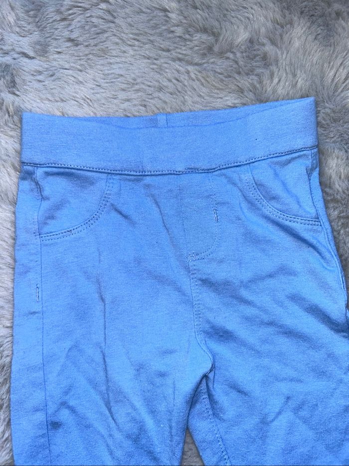 Pantalon souple / legging bleu - 6 mois - Tex Baby - photo numéro 2