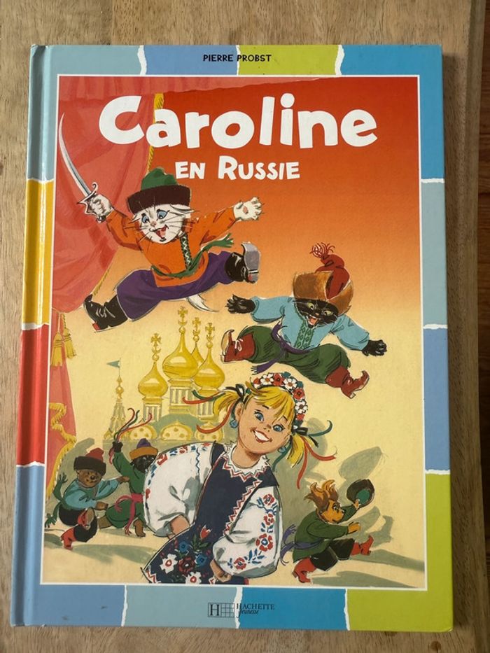 BE - Caroline en Russie bords damiers couleurs livre bd album Pierre Probst