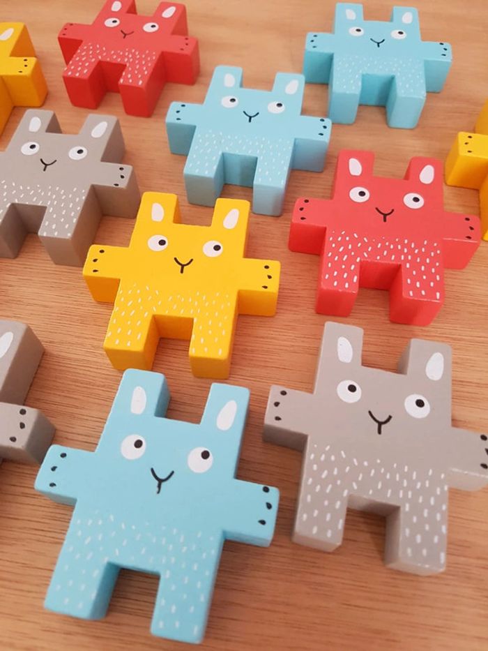 Goula Lapins à empiler, jeu en bois - photo numéro 7