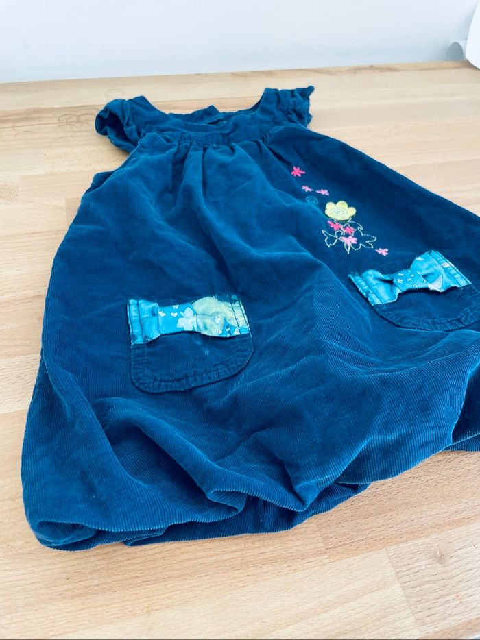 Ensemble 18 mois robe et t-shirt tons bleus - photo numéro 6