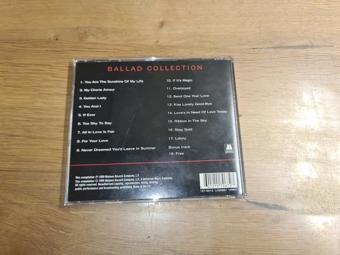 CD Stevie Wonder Ballad Collection, - photo numéro 3