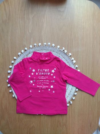 Sous pull DPAM bébé fille 24 mois