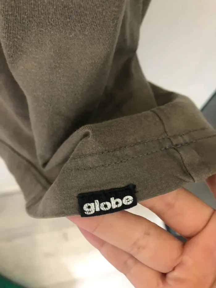 Globe skateboard kaki green t-shirt Mens - photo numéro 6