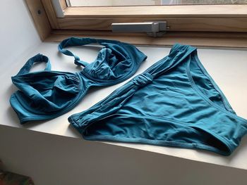 Maillot de bain 2 pièces bleu canard Rasurel SG à armature 95E + slip 2