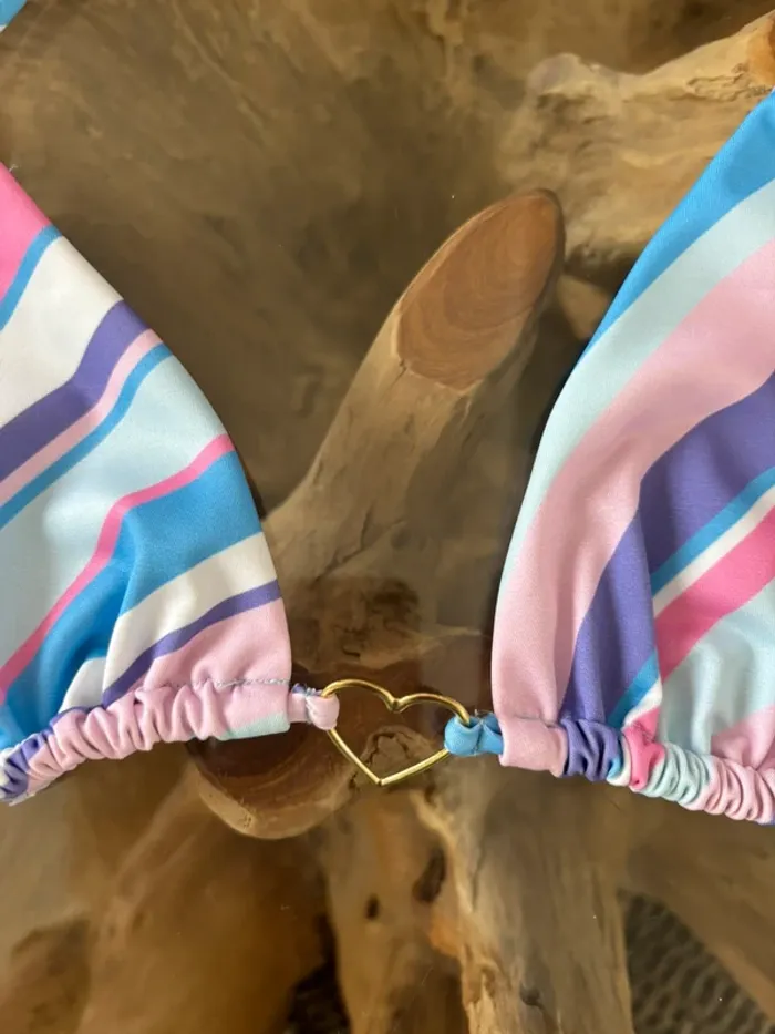 Haut de maillot de bain NA-KD rayures - photo numéro 3