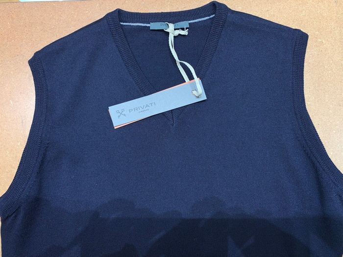Débardeur col V laine mérinos Privati Firenze - photo numéro 3