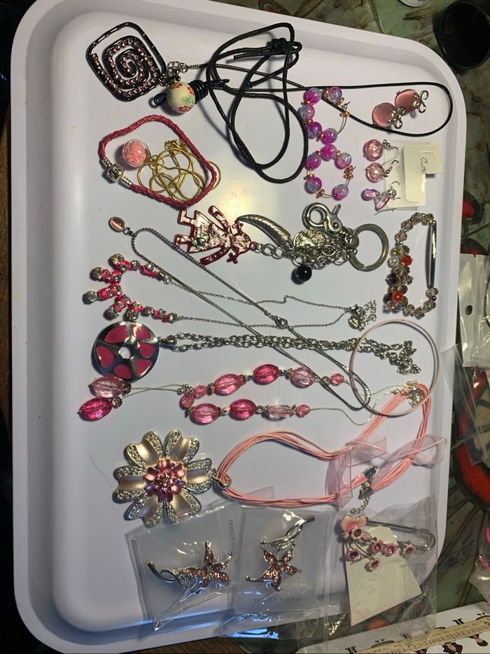 Gros lot bijoux roses ( voir descriptif) - photo numéro 7