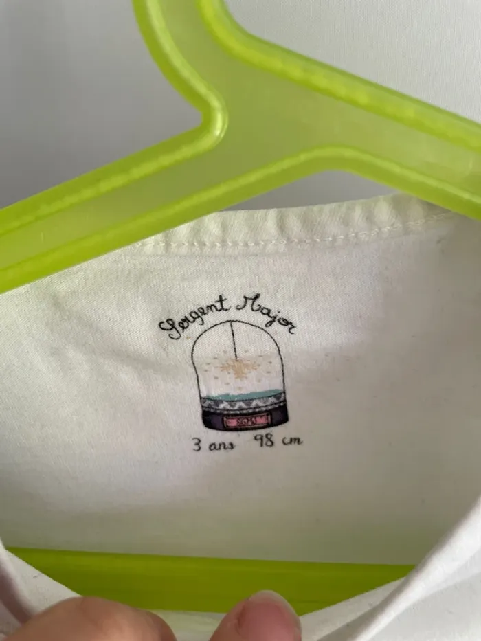 T-shirt 3 ans sergent major - photo numéro 3