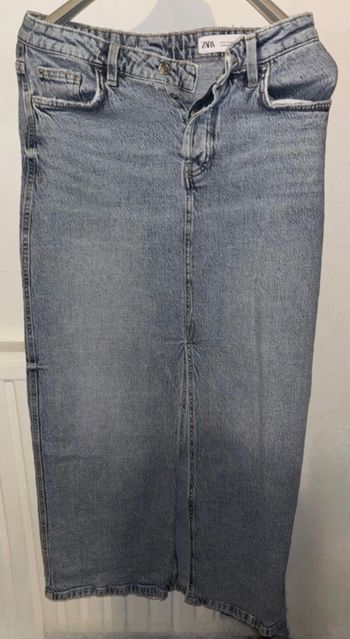 Longue jupe en jean