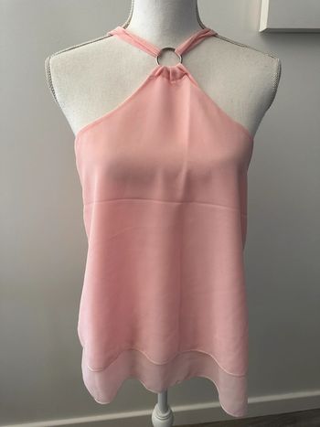 Débardeur rose pastel et argenté T36 S