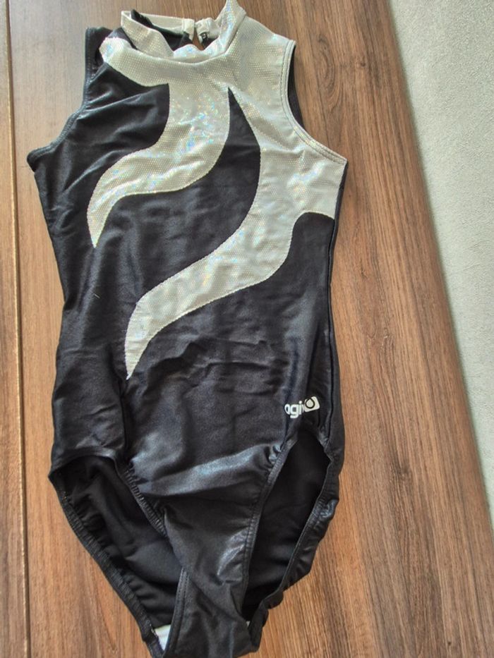 Justaucorps Agiva noir et blanc argenté taille 36