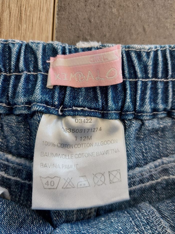 Jeans patte d'éléphant fille 100% coton - photo numéro 4