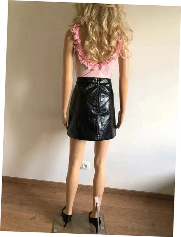 Jupe noire neuve en simili cuir Morgan taille 42 (valeur 50€) - photo numéro 9