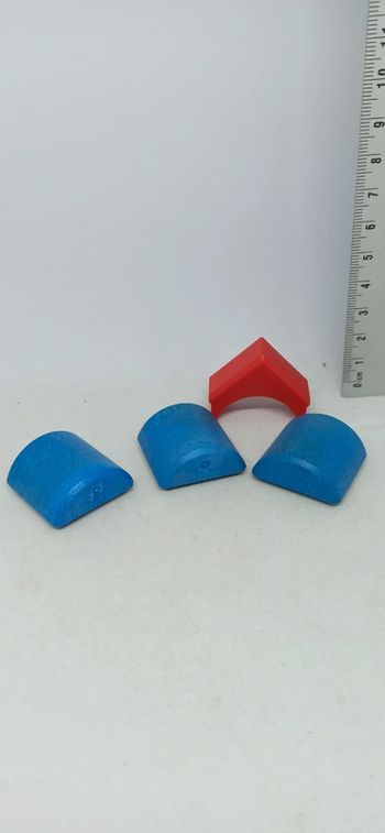 Obstacles pour chevaux bleus et rouge playmobil