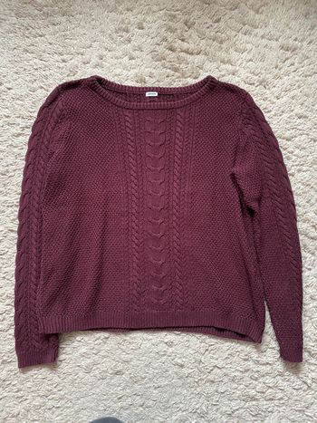 Pull bordeaux Pimkie