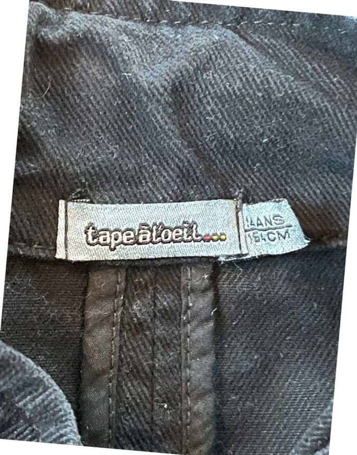 SOLDÉ - Veste noire en Jean’s , fille 14 ans - tape à l’œil - 100 % coton - photo numéro 5