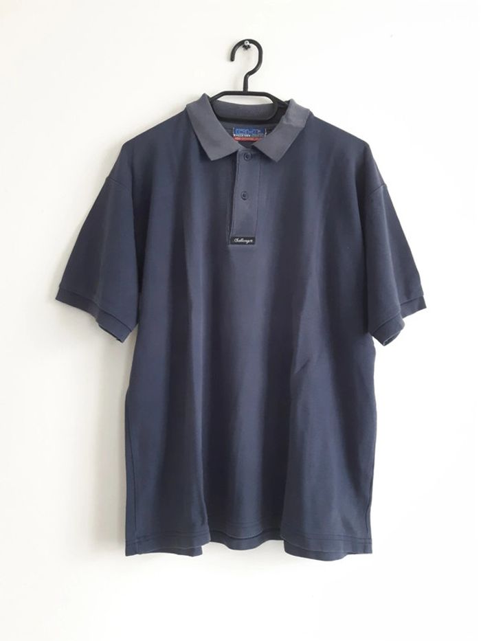 Polo vintage bleu marine Challenger XL