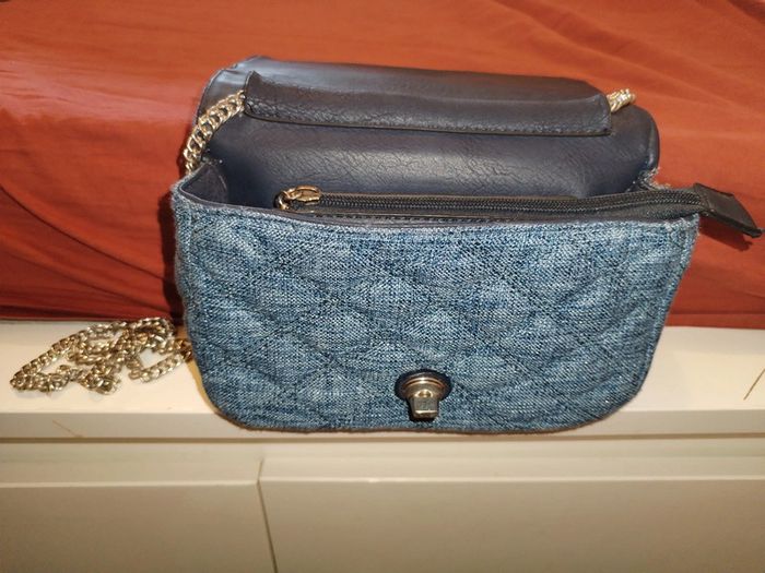 Sac à main bleu jean - photo numéro 8