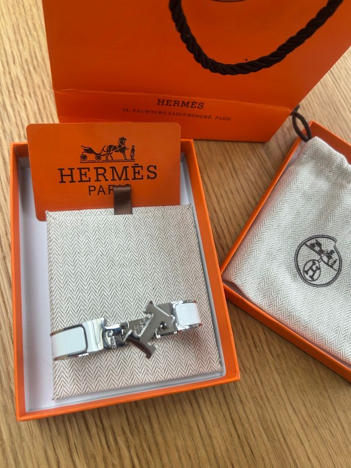 Bracelet Hermès clic h blanc