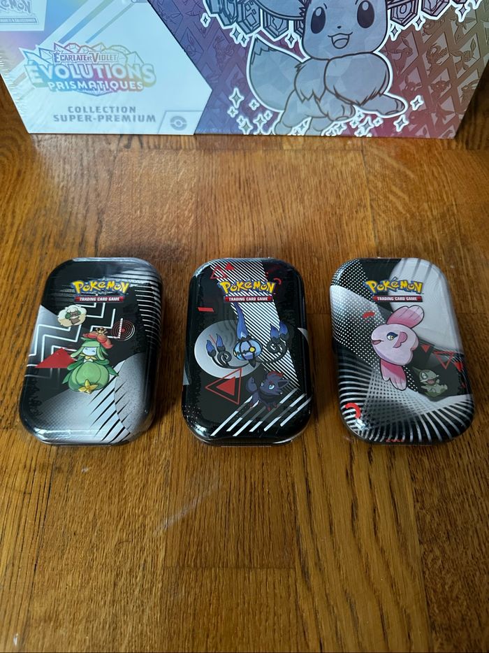 Pokémon mini tin foudre noire flammes blanches