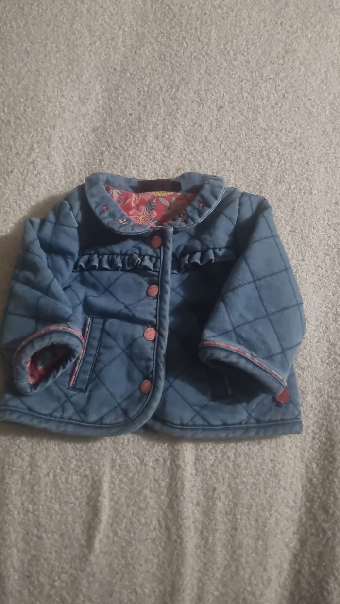 Veste en jeans effet délavée - photo numéro 2