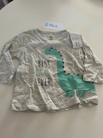 T-shirt tex 6 mois