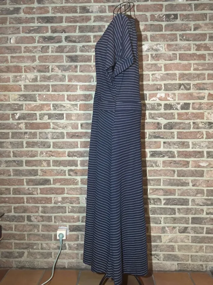 Robe longue Esprit bleu et blanche lignée Taille F : L - photo numéro 9