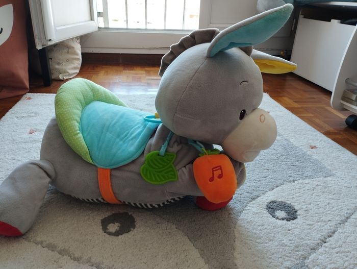 Grande peluche d activité l'âne titus - photo numéro 2