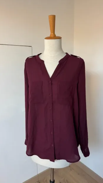 Chemise bordeaux