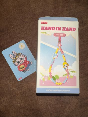 Hand in Hand Labubu charms téléphone authentique Popmart