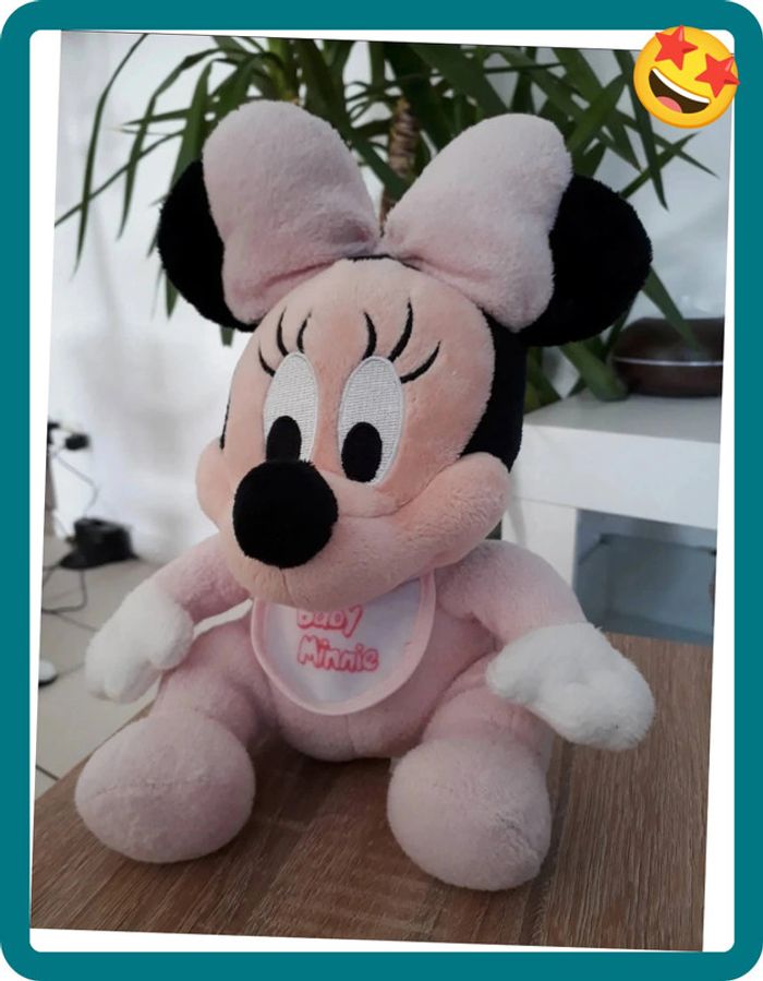Péluche doudou Disney baby Minnie Comme Neuve🌿💝 - photo numéro 3