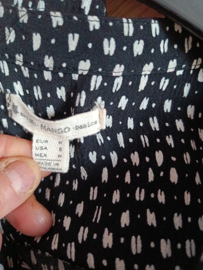 Robe Mango marine écru à motifs T.M(38) - photo numéro 10