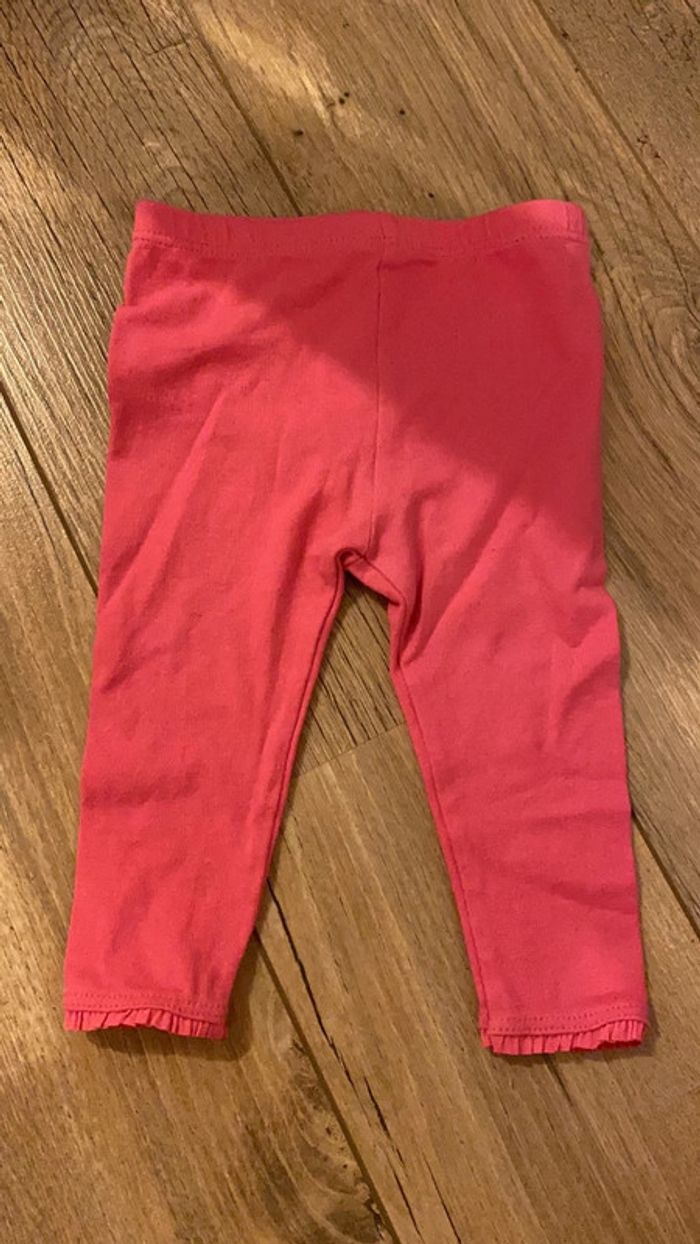 6 mois - grain de blé caleçon legging fushia