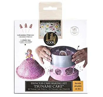 Coffret Pâtisserie Lily Cook Tsunami Cake "Princesse" 15cm Neuf