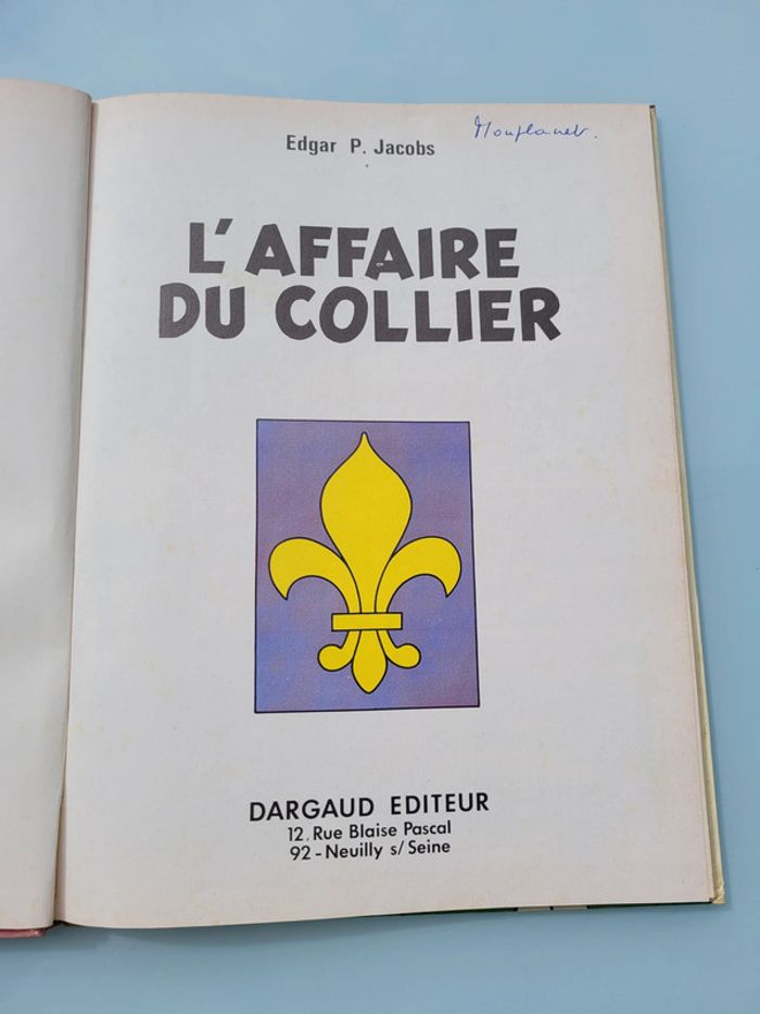 Réédition cotée 1967 (1971), Les aventures de Blake et Mortimer, L'affaire du collier, E. P. Jacobs - photo numéro 4