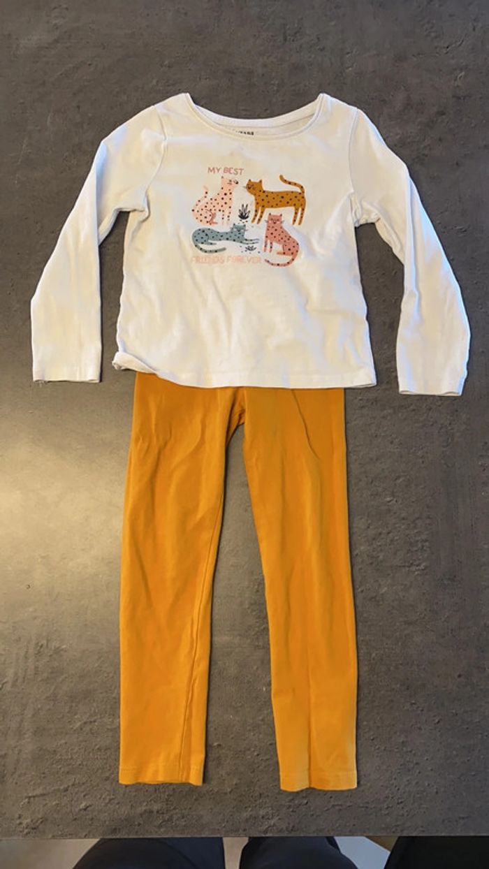 Ensemble moutarde 3 ans