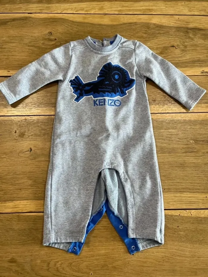 Combinaison grise et bleue Kenzo