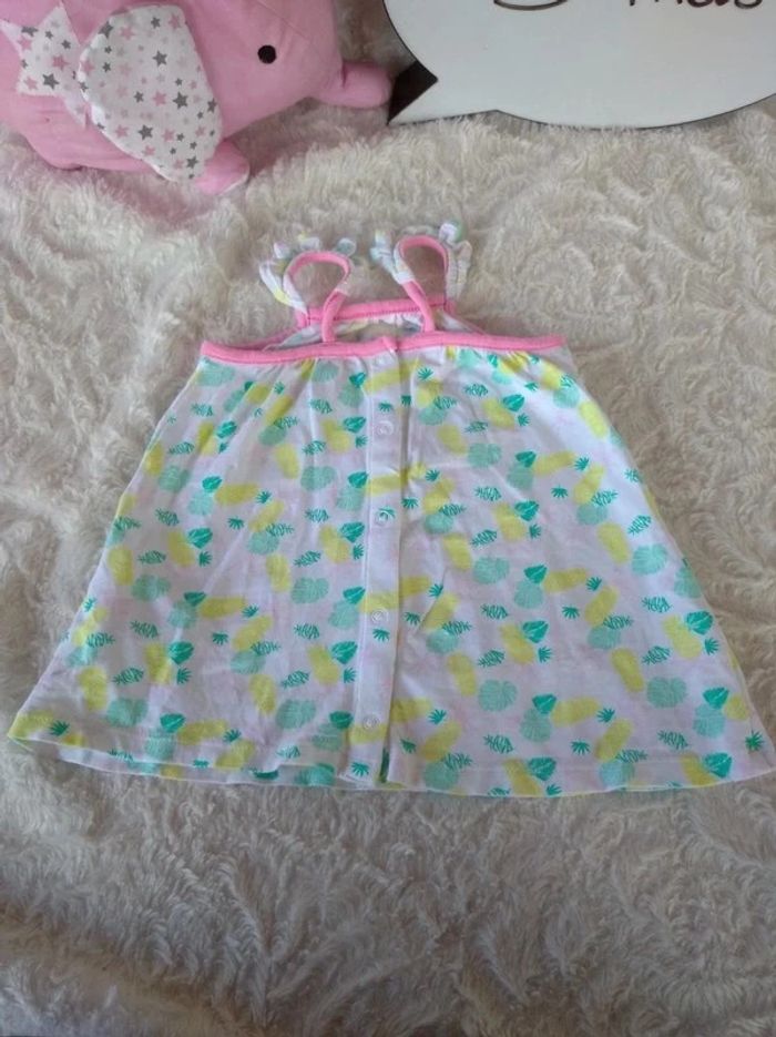 Ensemble (tunique/robe+boomer/short) Fille 3 mois Ananas Orchestra - photo numéro 10