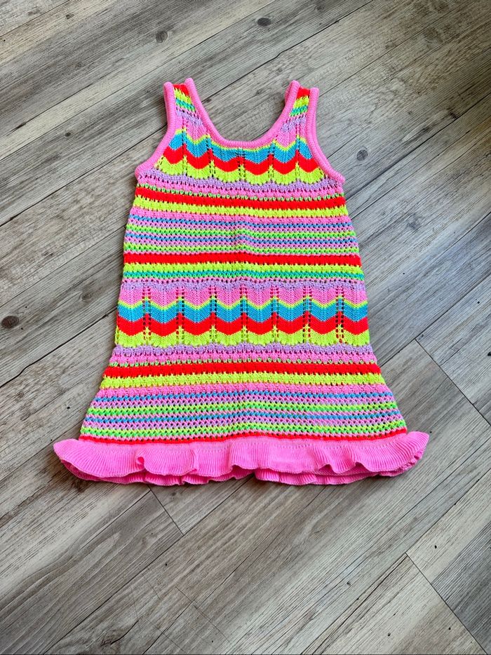 Robe d’été  tricot multicolore billieblush 5 ans neuf - photo numéro 4