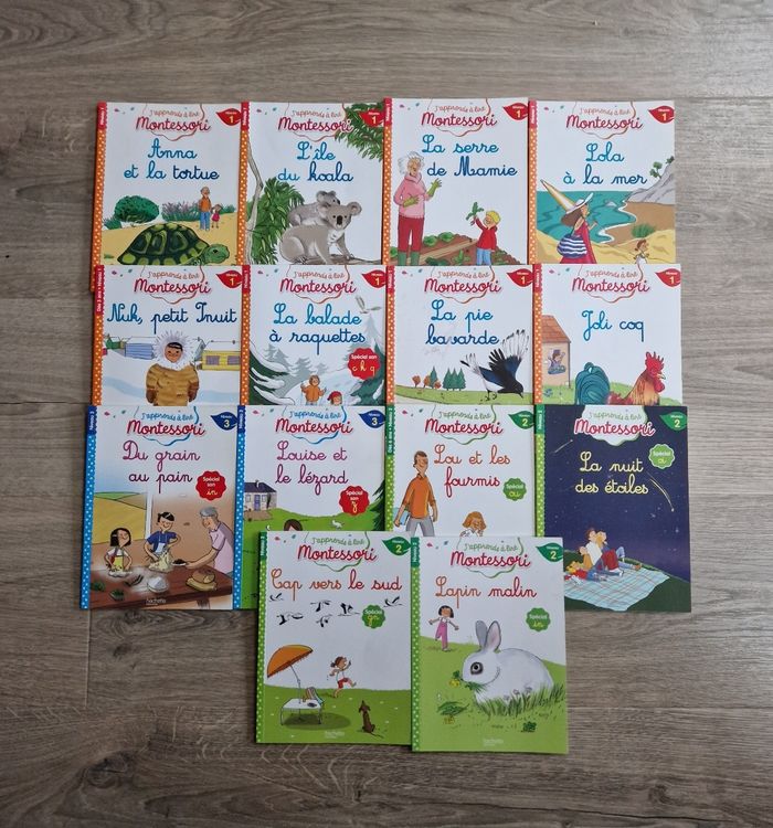 Lot de 14 livres cp montessori